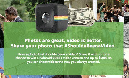Win Polaroid CUBE+ Video Cameras & $5,000 Cash