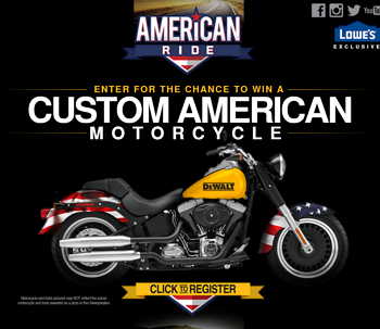 Win a Custom American Motorcycle