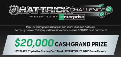 NHL: Win $20,000 Cash