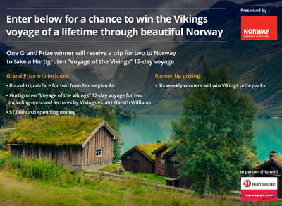 Norway Vacation Giveaway From History Channel