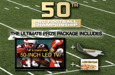 Win Cord Cutter Package with 50′ LED HDTV and Antenna