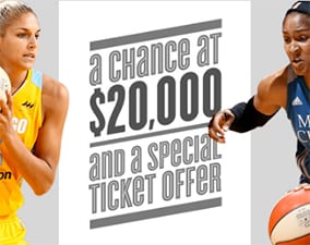 Win $20,000 or NBA/WNBA Tickets