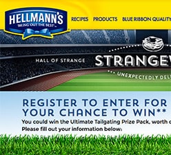 Hellman’s: Win the Ultimate Tailgating Prize Pack