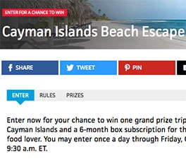 Win a Cayman Islands Beach Escape