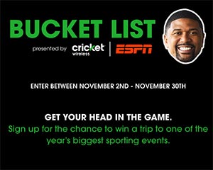 Win a Trip to a Bucket List Sporting Event