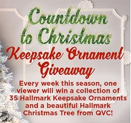 Win Hallmark Keepsake Ornaments & XMas Tree