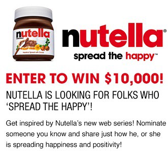 Ellen & Nutella: Win $10,000