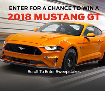 Win a Custom 2018 Mustang GT