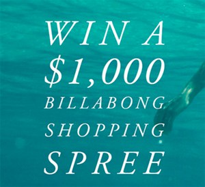 Win a $1k Billabong Shopping Spree
