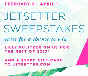 Win $2,500 in Lilly Pulitzer & Jetsetter