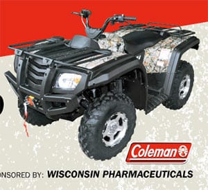 Win a Coleman Trail Tamer 500 ATV