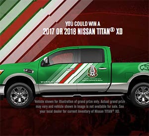Win a Nissan Titan Truck + $15K