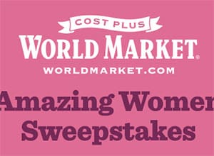Win a $2,500 World Market Shopping Spree