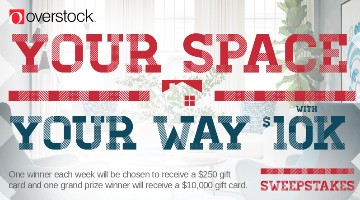 Win a $10K Overstock Gift Card