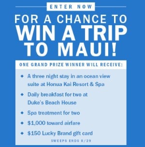 Win a Trip to Maui