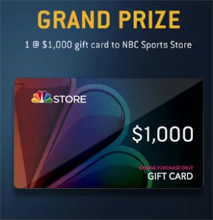 Win a $1K NBC Sports Store Gift Card
