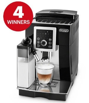 Win 1 of 4 De’Longhi Cappuccino Machines