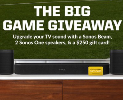 Win a Sonos Beam & 2 Sonos One Speakers