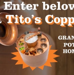 Win a Tito’s Copper Pot Still Home Bar