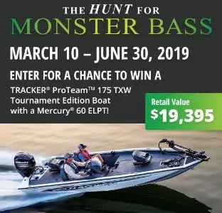 Win a TRACKER ProTeam Tournament Edition Boat