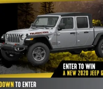 Win a 2020 Jeep Gladiator