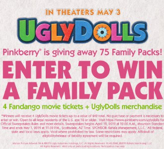 Win an UglyDolls Family Fun Pack