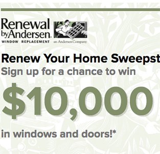 Win $10,000 in Windows & Doors from Anderson