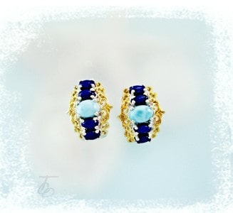 Win a Pair of Larimar & Lapis Earrings