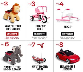 Win a Toy Every Day from Radio Flyer