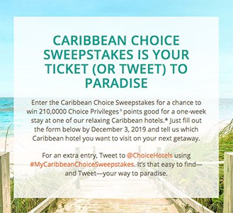 Win a Relaxing Stay in the Caribbean from Choice Hotels