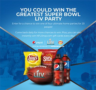 Win the Greatest Super Bowl LIV Party from Pepsi