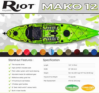 Win a Riot Mako 12 Kayak