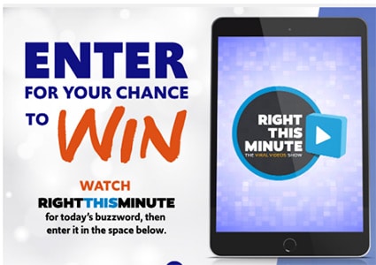 Win an iPad or HDTV from Right This Minute
