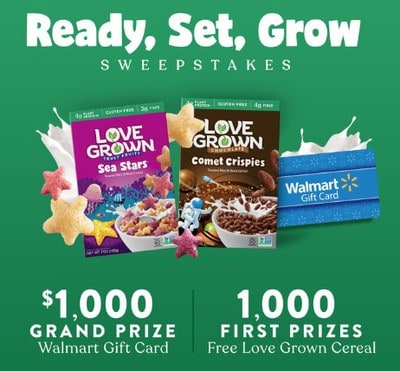 Win a $1K Walmart Gift Card from Love Grown