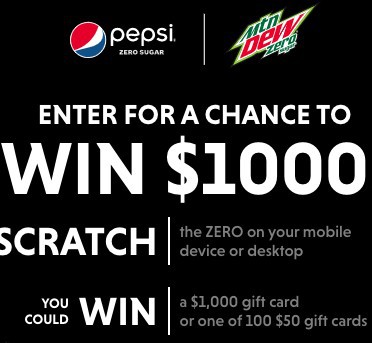 Win a $1K VISA Gift Card from Pepsi