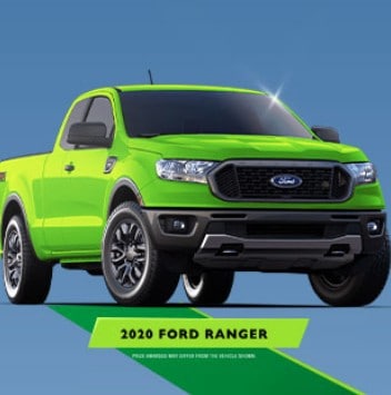 Win a 2020 Ford Ranger XL + $20K