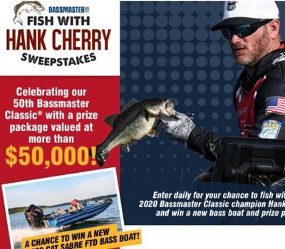 Win a Bass Cat Sabre FTD Fishing Boat