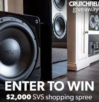 Win a $2K SVS Shopping Spree at Crutchfield