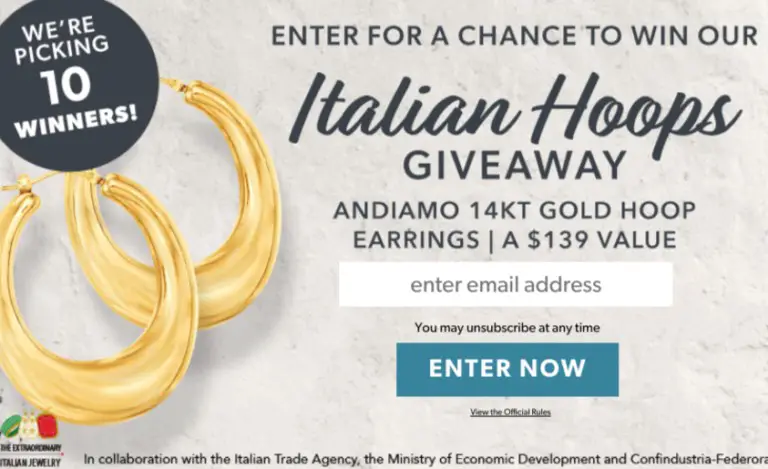 Win 14KT Gold Italian Hoops from Ross-Simons