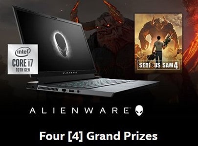 Win an Alienware Gaming Laptop from Intel