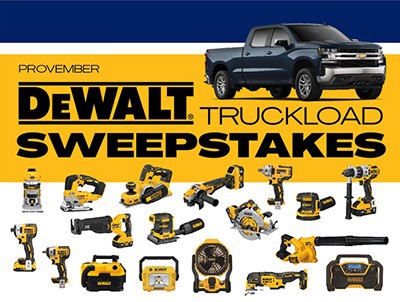 Win a 2021 Chevy Silverado Truck + DEWALT Tools