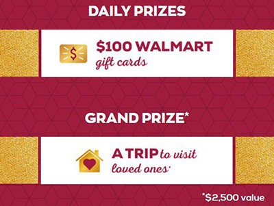 Win a $100 Walmart Gift Card Daily from Kraft