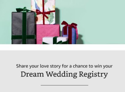 Win $25,000 in Amazon Wedding Registry Products