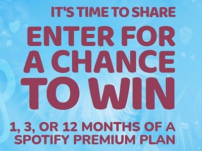 Win 12-Months of Spotify Premium