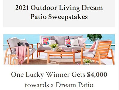 Win $4,000 for Dream Patio Furniture