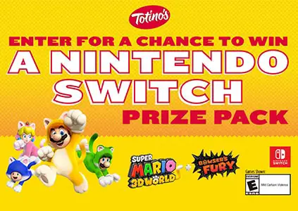 Win 1 of 30 Nintendo Switch Consoles from Totino’s