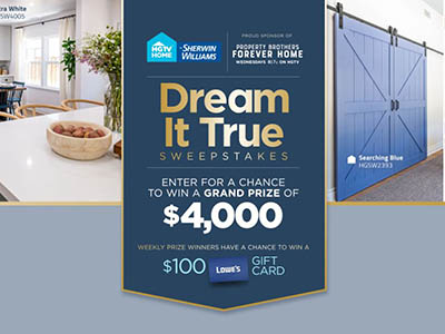 Win $4,000 or a Lowe’s Gift Card from HGTV