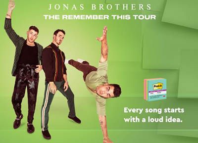 Win a Trip to the Jonas Brothers from Post-it