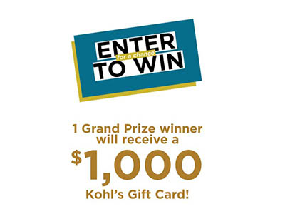 Win a $1,000 Kohl’s Gift Card