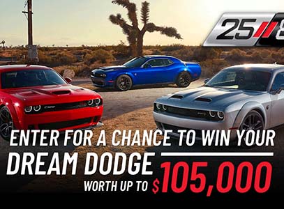 Win a Dream Dodge Valued up to $105,000